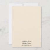 Papyrus  Retro Vellum Overlay Bruiloft Kaart (Achterkant)