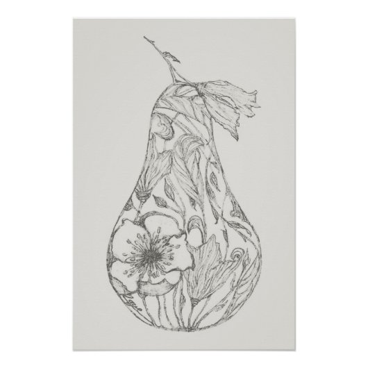 Papyrus Rose by Raye Semone Perfect Poster (Voorkant)