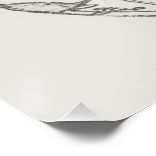 Papyrus Rose by Raye Semone Perfect Poster (Hoek)