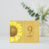 Papyrus Sunflower Weddeningnummer Briefkaart (Staand voorkant)