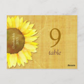 Papyrus Sunflower Weddeningnummer Briefkaart (Achterkant)