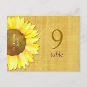 Papyrus Sunflower Weddeningnummer Briefkaart (Voorkant)