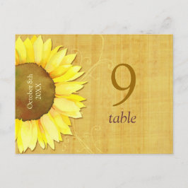 Papyrus Sunflower Weddeningnummer Briefkaart