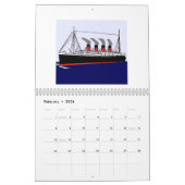Paquebot France 1912 Calendar Kalender (Feb 2026)