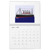 Paquebot France 1912 Calendar Kalender (Mar 2027)