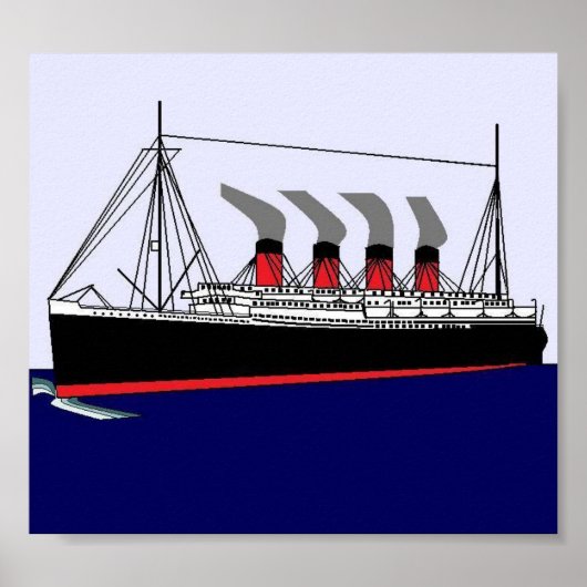 Paquebot France 1912 Poster (Voorkant)