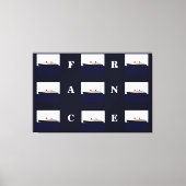 Paquebot France Canvas Afdruk (Voorkant)