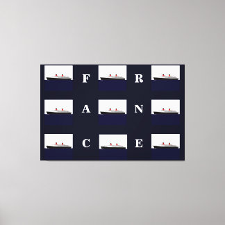 Paquebot France Canvas Afdruk