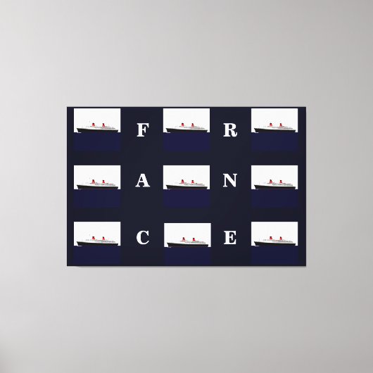 Paquebot France Canvas Afdruk (Voorkant)