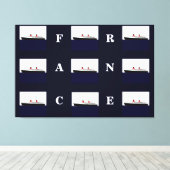 Paquebot France Canvas Afdruk (Insitu (Houten vloer))
