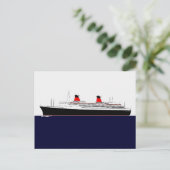 Paquebot Frankrijk Briefkaart (Staand voorkant)