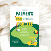 Par 3 Par-t-shirt 3e verjaardagsuitnodiging Kaart