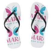 Par de Chanclas: Estilo Digital Mara Teenslippers (Voetbed)
