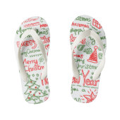 Par de chinelo de Natal Kinder Teenslippers (Voetbed)