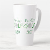 Par-ecte Golf Papa Grappig Golf Cadeau Vaderdag Latte Mok (Rechterhoek)