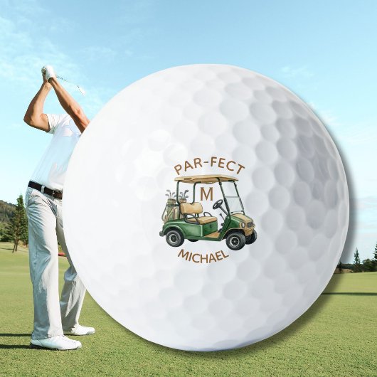 Par-fect op maat gemaakte monogram naam golfballen