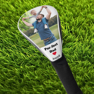 Par-fect Vader Grappige aangepaste Foto vaderdag Golfheadcover