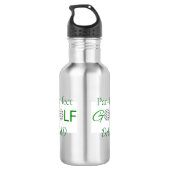 Par‑fecte Golf Papa Grappig Golf Vaderdag Cadeau Waterfles (Achterkant)