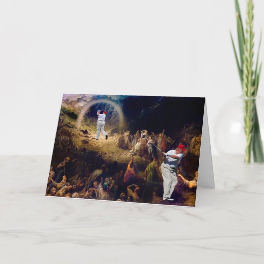 Par for the Course Nieuwjaarskaart Feestdagen Kaart (Voorkant)