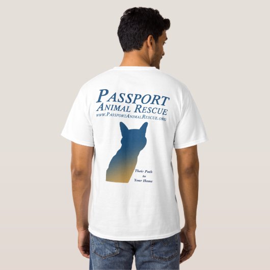 PAR Mannen Basic T-shirt (Achterkant volledig)