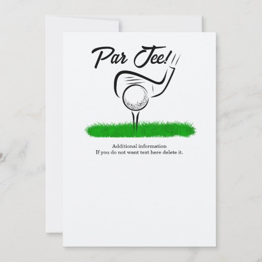 Par Off voor een UnForeGettable 50ste verjaardagsf Kaart (Achterkant)