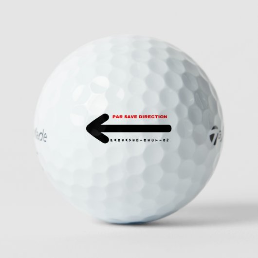 PAR Save Right Hand Golf Balls Golfballen (Voorkant)