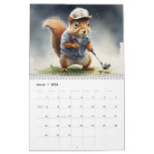 Par-T-shirt Animals Een jaar van Golfplezier 2025 Kalender (Mar 2026)