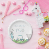 Par-T-shirt Blue Golf 2e verjaardagsfeest Papieren Bordje (Feest)