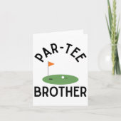 Par T-shirt Brother Funny Golf Verjaardagsfeestje  Kaart (Voorkant)