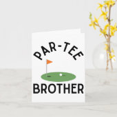 Par T-shirt Brother Funny Golf Verjaardagsfeestje Kaart (Gele Bloem)