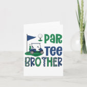 Par-t-shirt Brother Golf Lover Verjaardagsfeest Fa Kaart (Voorkant)
