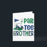 Par-t-shirt Brother Golf Lover Verjaardagsfeest Fa Kaart<br><div class="desc">Par-t-shirt Brother Golf Lover Verjaardagsfeest Familie Matching</div>