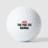 Par T-shirt Dierlijke Golfzin Grappig citaat Golfballen (Voorkant)