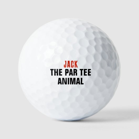 Par T-shirt Dierlijke Golfzin Grappig citaat Golfballen (Voorkant)