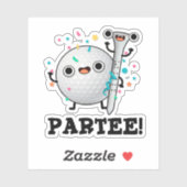 Par-T-shirt Funny Golf Pun Sticker (Vel)
