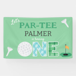 Par-t-shirt Golf 1e Verjaardag Golffeest Spandoek