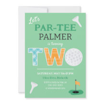 Par-t-shirt Golf 2e Verjaardag Golfen