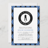 Par T-shirt Golfer Plaid Grappig Verjaardagsfeestj Kaart (Voorkant)