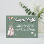 Par-t-shirt golfluier Raffle kaart (Staand voorkant)