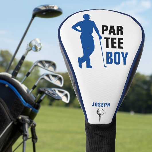 Par T-shirt Jongen Blauw & Wit Golfheadcover