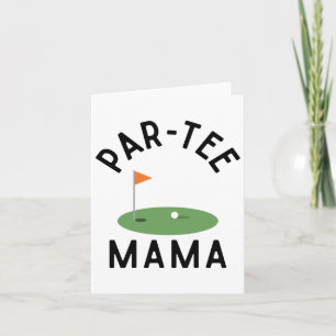 Par T-shirt Mama Funny Golf Verjaardagsfeestje Fam Kaart