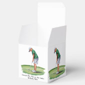 Par-T-shirt op de Green Golf Birthday Bash Bedankdoosjes (Geopend)