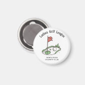 Par-T-shirt Perfection - Dames Golf League Magnet (Voorkant / Achterkant)