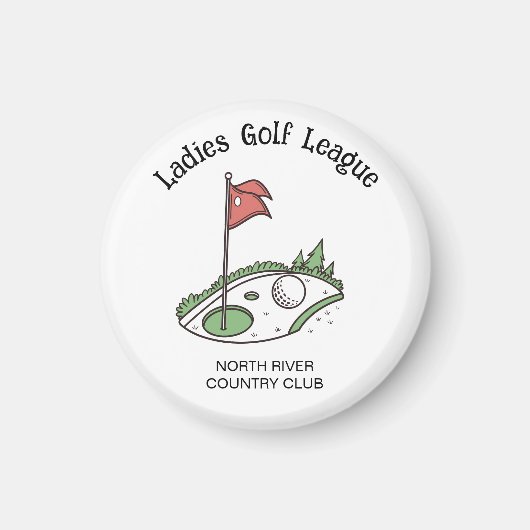 Par-T-shirt Perfection - Dames Golf League Magnet (Voorkant)