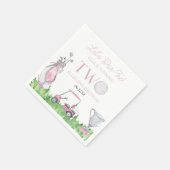 Par-T-shirt Pink Golf 2e verjaardagsfeest Servet (Hoek)