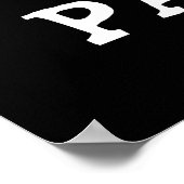 Par-T-shirt schattige Golf Pun Dark BG Poster (Hoek)