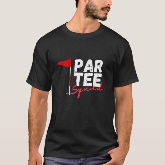 Par T-shirt Squad Funny Golfliefhebber Matching Fa (Voorkant)