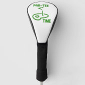 Par T-shirt Tijd Golfheadcover (Voorkant)