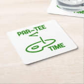 Par T-shirt Tijd Kartonnen Onderzetters (Schuin)