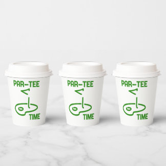 Par T-shirt Tijd Papieren Bekers